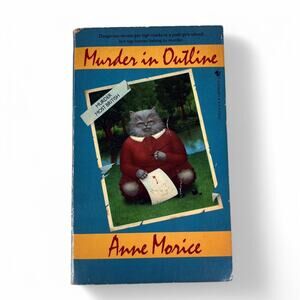 Murder in Outline by Anne Morice Paperback Book Tessa Crichton Mystery 1986